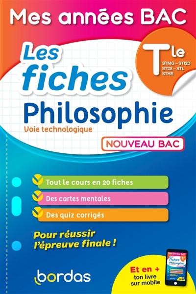 Mes années Bac - Les fiches Philosophie Tle voie Technologique (Broché)