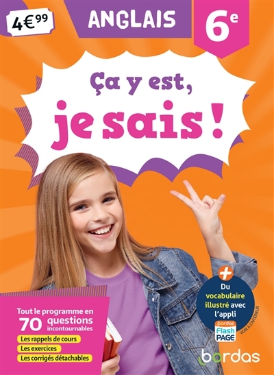 Ça y est, je sais ! Anglais 6e (Broché)