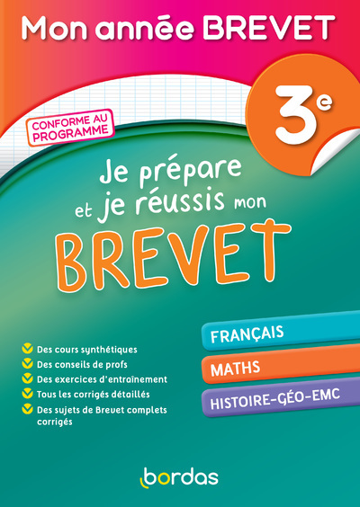 Mon Année Brevet - Je prépare et réussis mon Brevet 3e (Cartonné)