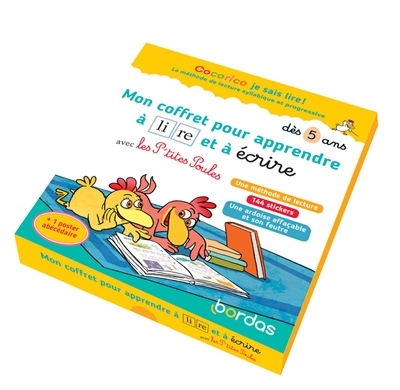 Cocorico Je sais lire ! Mon coffret pour apprendre à lire et à écrire avec les P'tites poules (Coffr