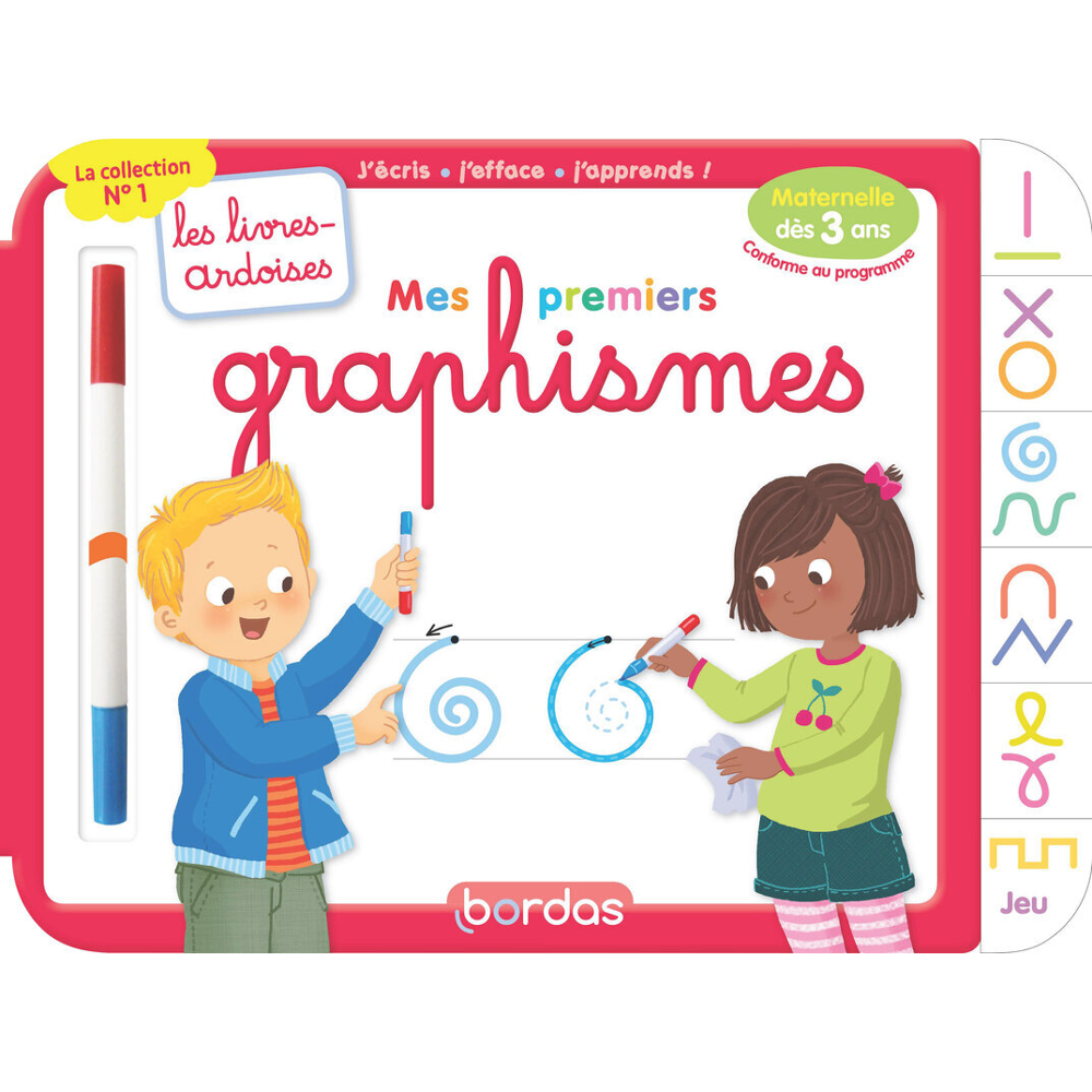 Les livres-ardoises - Mes premiers graphismes (Cartonné)