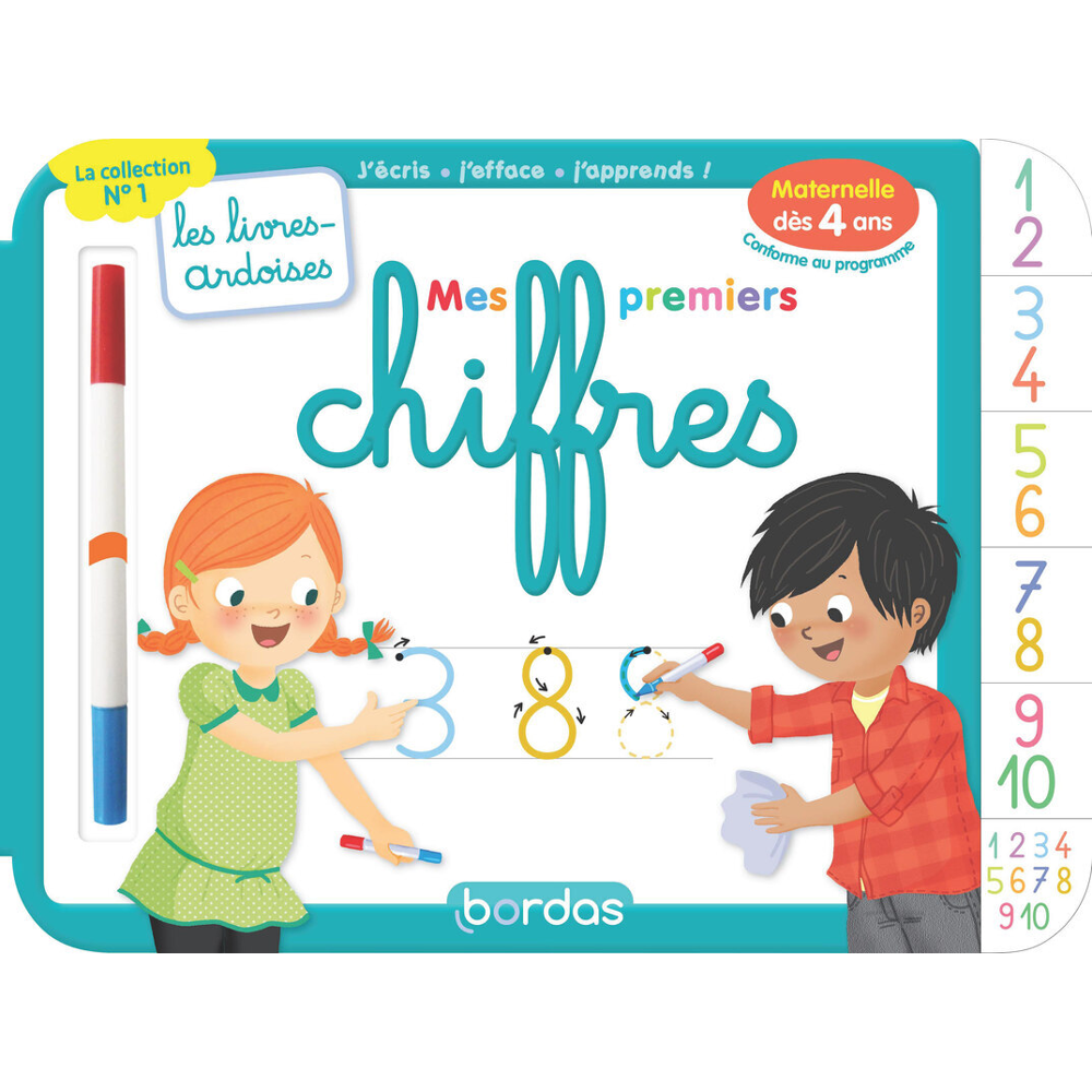 Les livres-ardoises - Mes premiers chiffres (Cartonné)