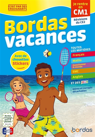 Bordas Vacances - Je rentre en CM1 (Broché)
