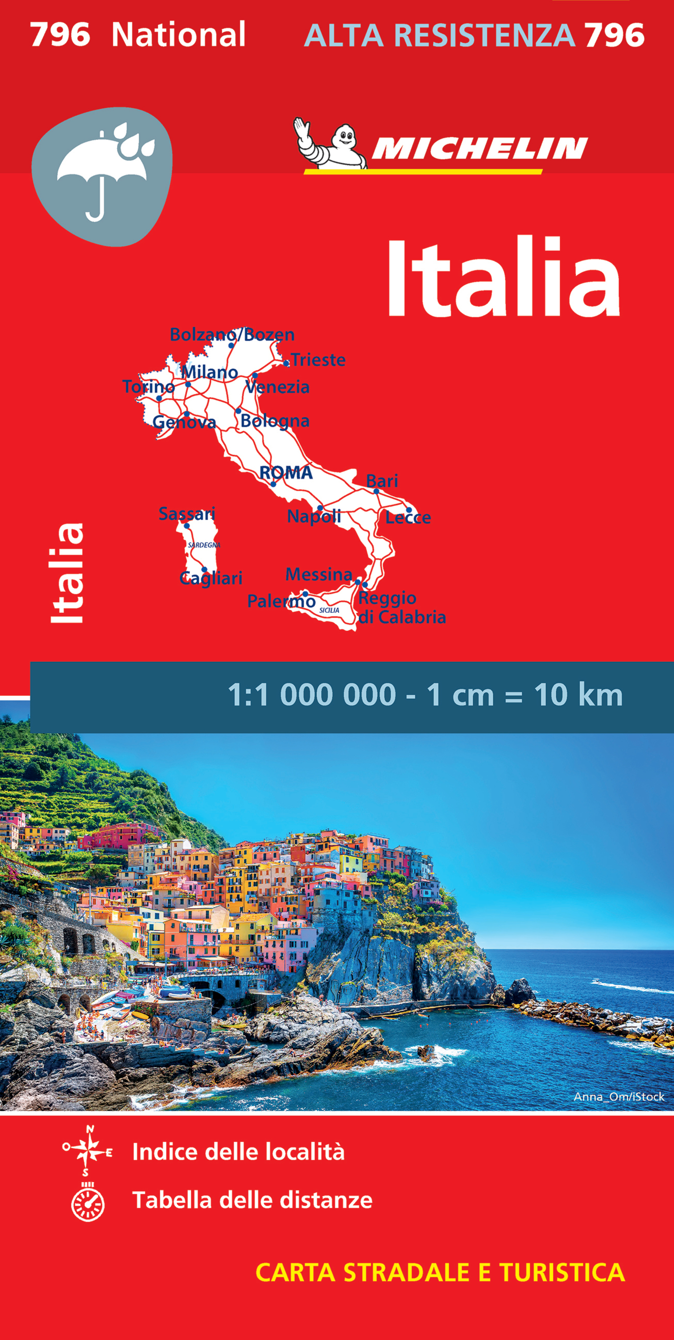 Carte Italie Indéchirable Michelin (Carte)