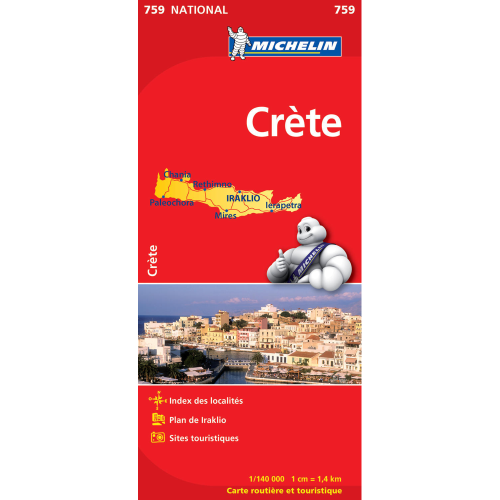 Carte Crète Michelin (Carte)