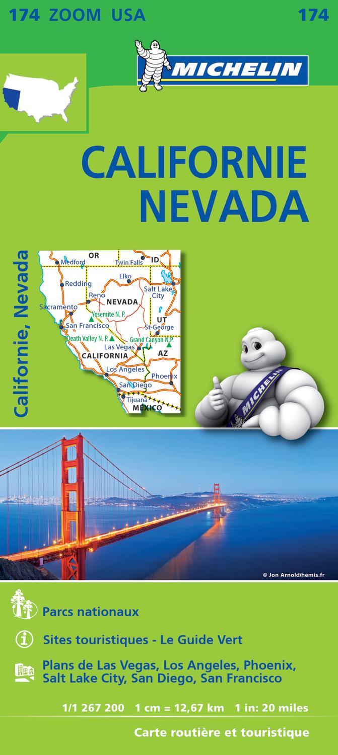 Californie - Névada (Carte)