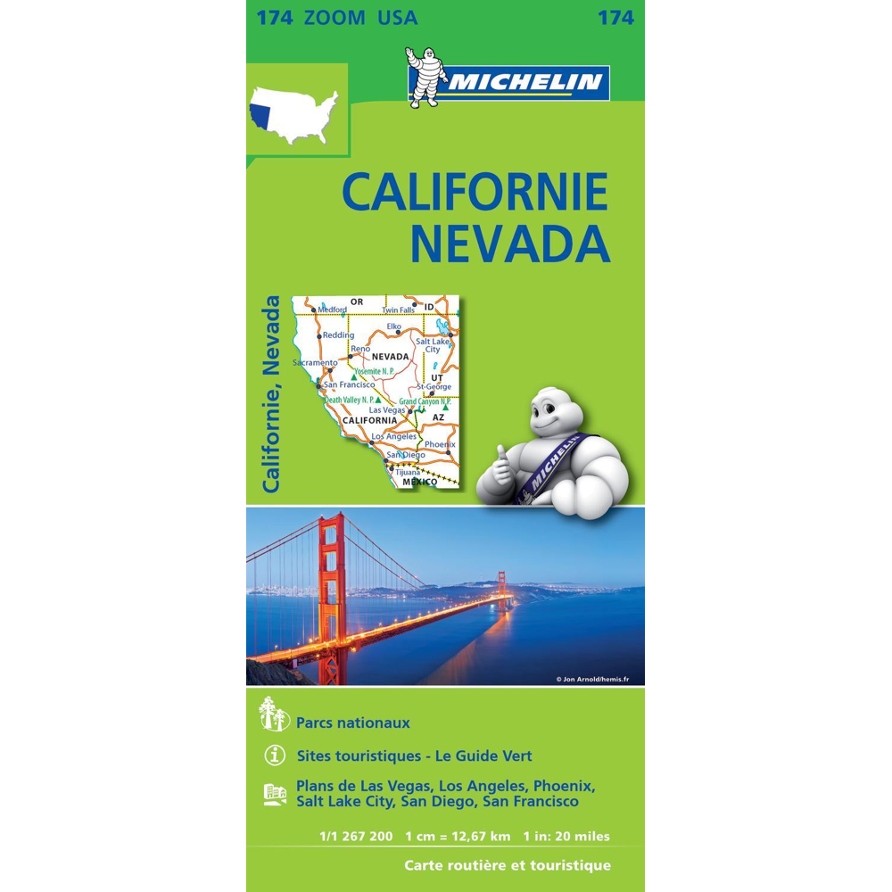 Californie - Névada (Carte)