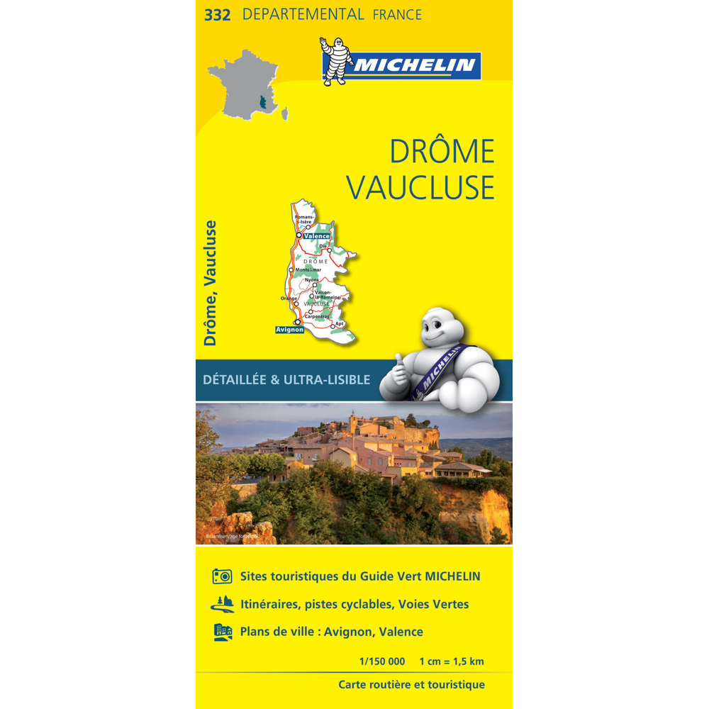 Carte Départemental Michelin Drôme, Vaucluse (Carte)