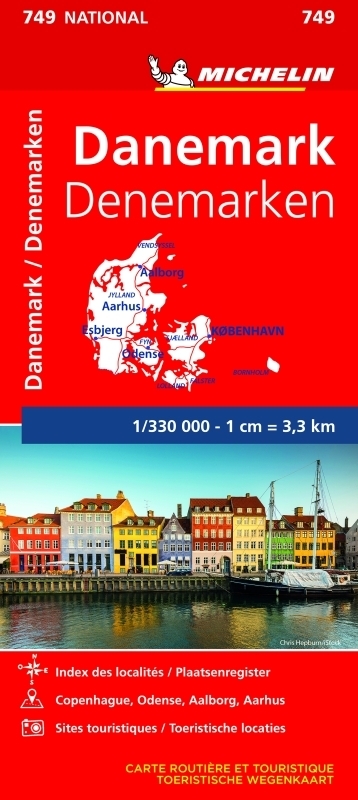 Carte Danemark Michelin (Carte)