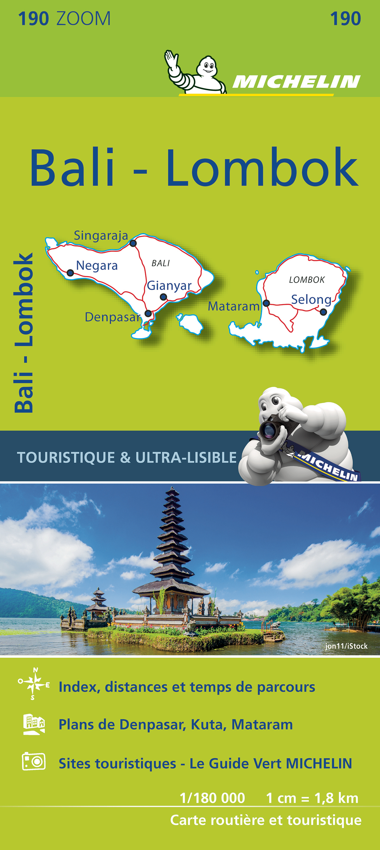 Carte Bali-Lombok Michelin (Carte)