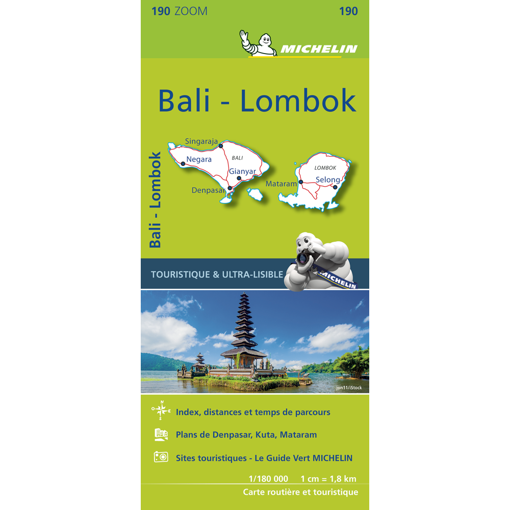 Carte Bali-Lombok Michelin (Carte)