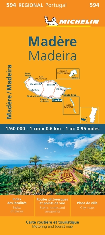 Carte Madère Michelin (Carte)