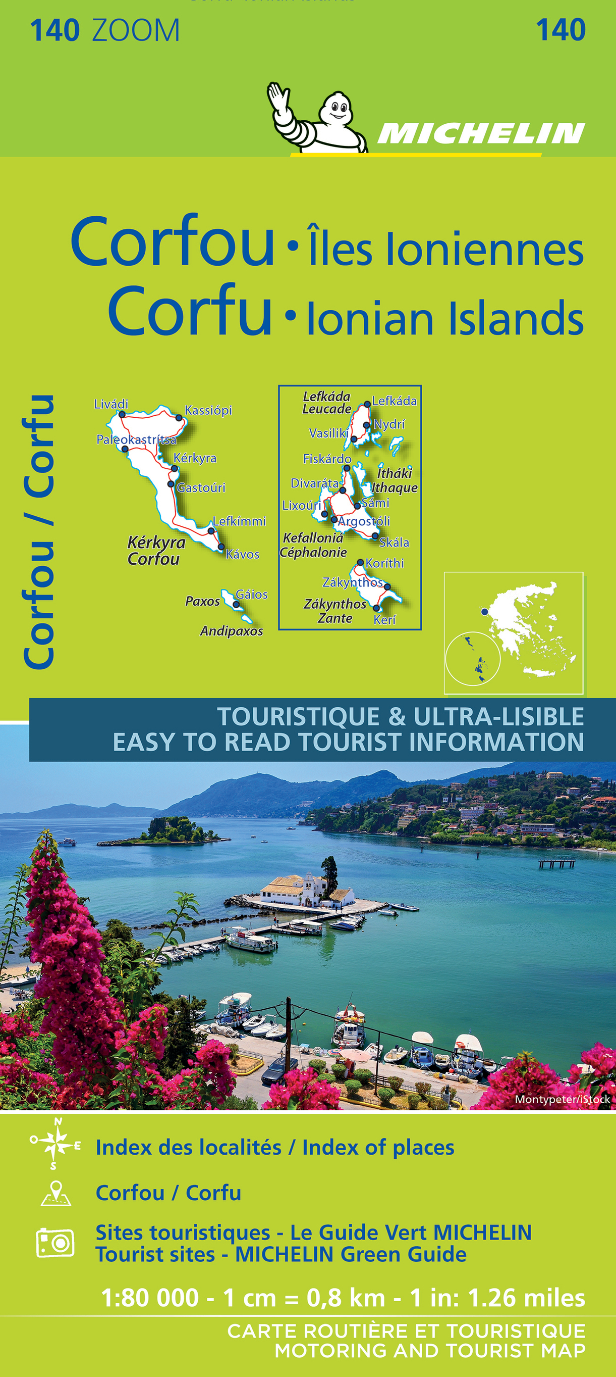 Corfou et les îles Ioniennes / Corfu and the Ionian Islands (Carte)