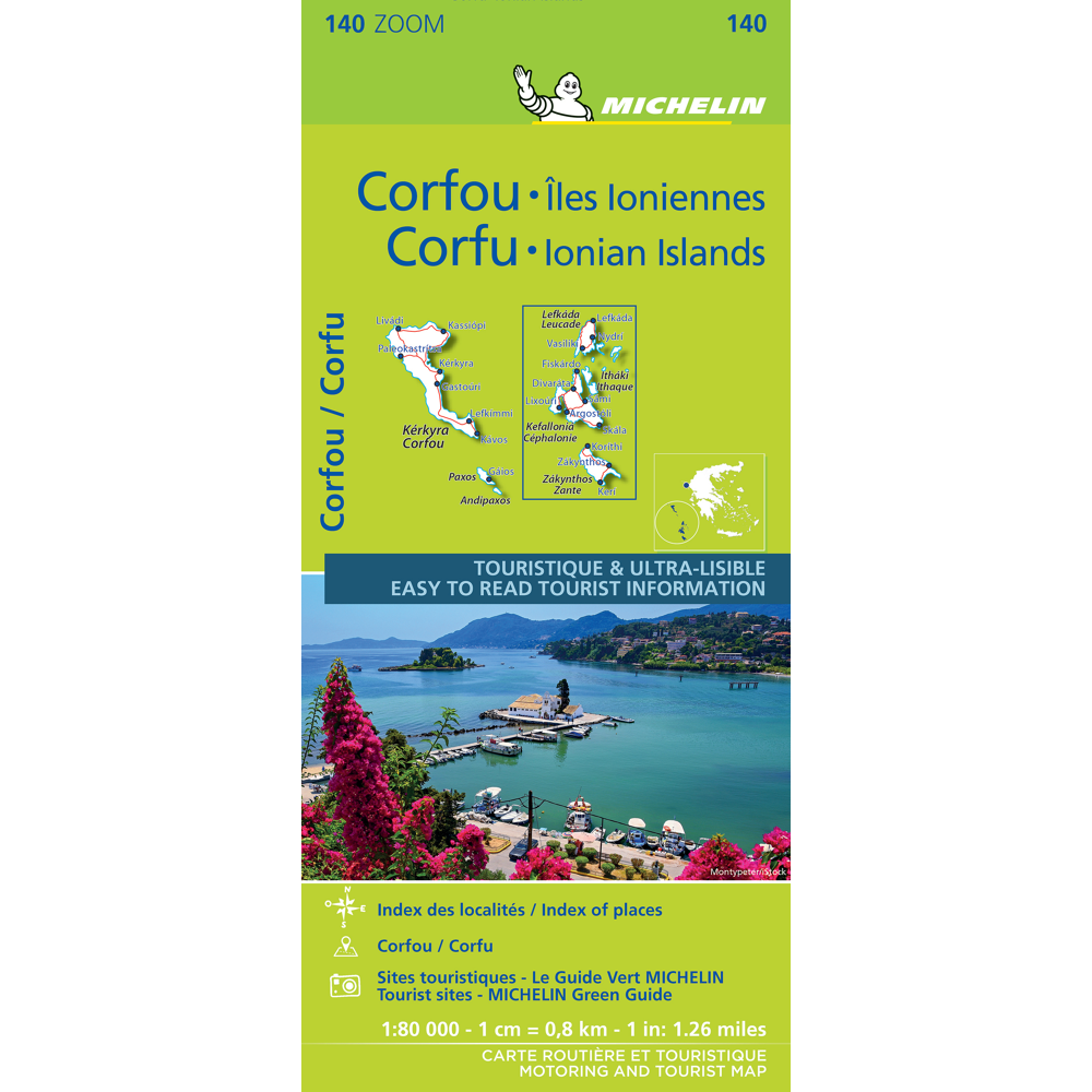 Corfou et les îles Ioniennes / Corfu and the Ionian Islands (Carte)