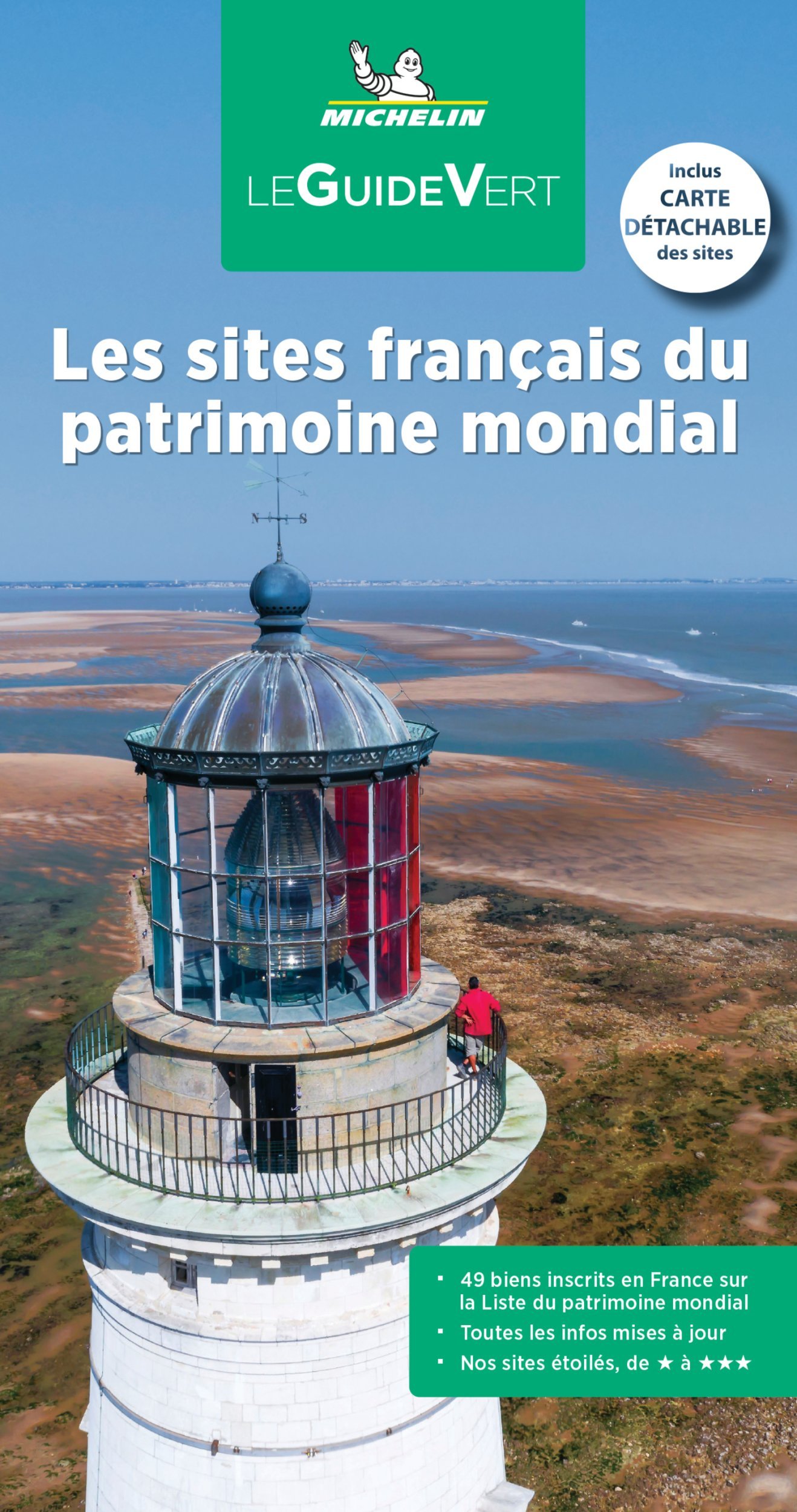Guide Vert Les sites français du patrimoine mondial de l'Unesco (Broché)