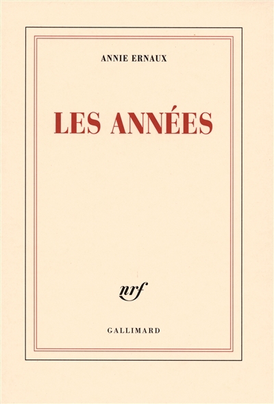 Les années (Grand format)