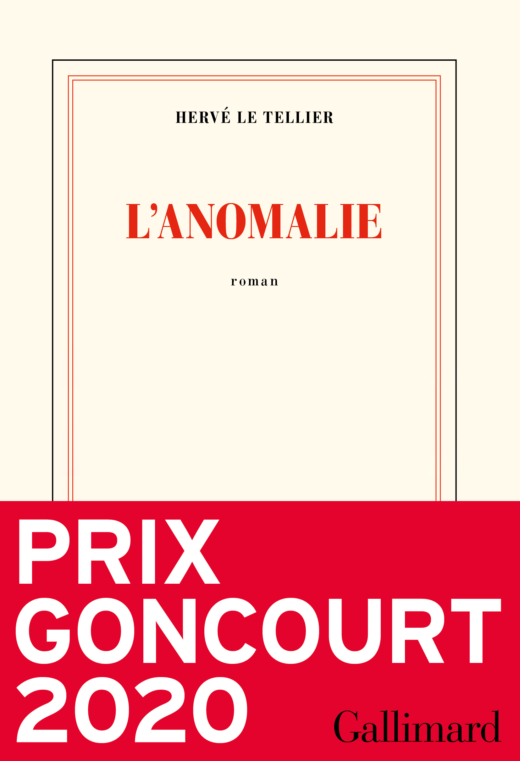 L'anomalie (Grand format)