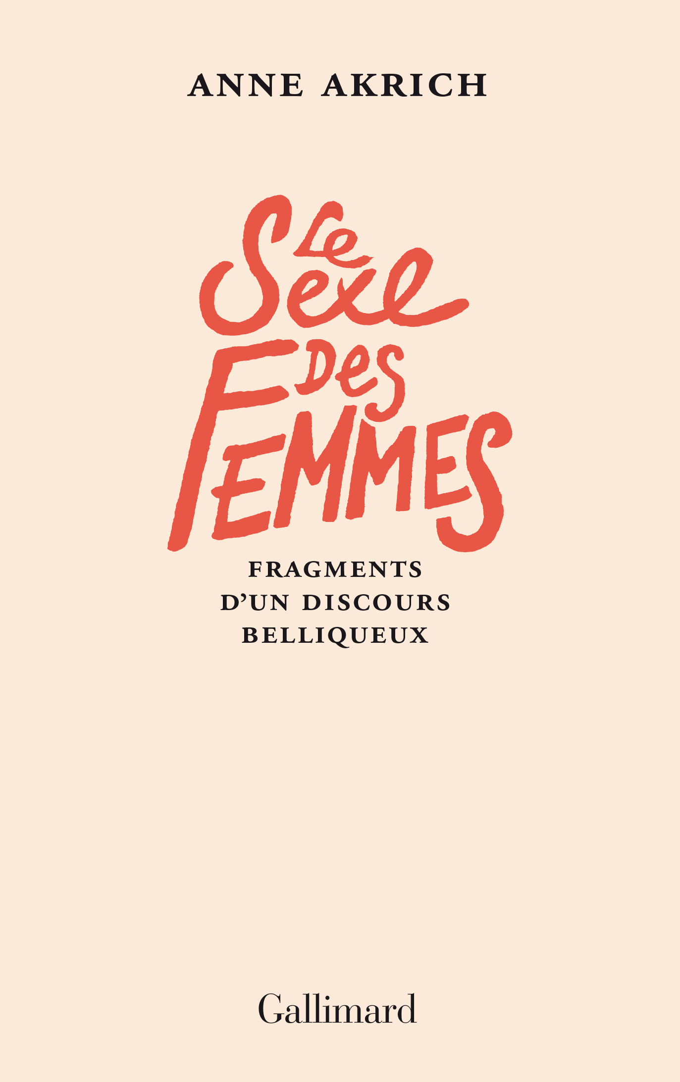 Le Sexe des Femmes - Fragments d'un discours belliqueux (Grand format)