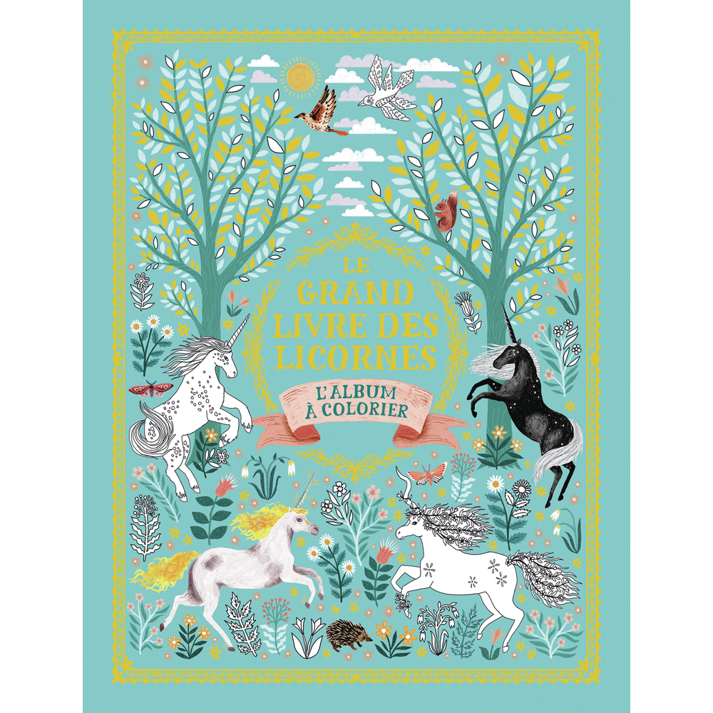 Le grand livre des licornes - L'album à colorier (Jeunesse)