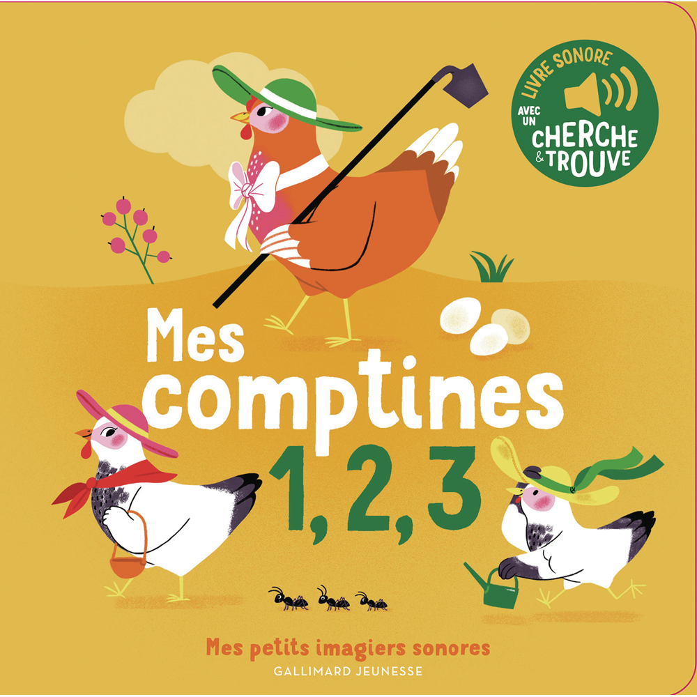 Mes comptines 1, 2, 3 - Des sons à écouter, des images à regarder (Jeunesse)