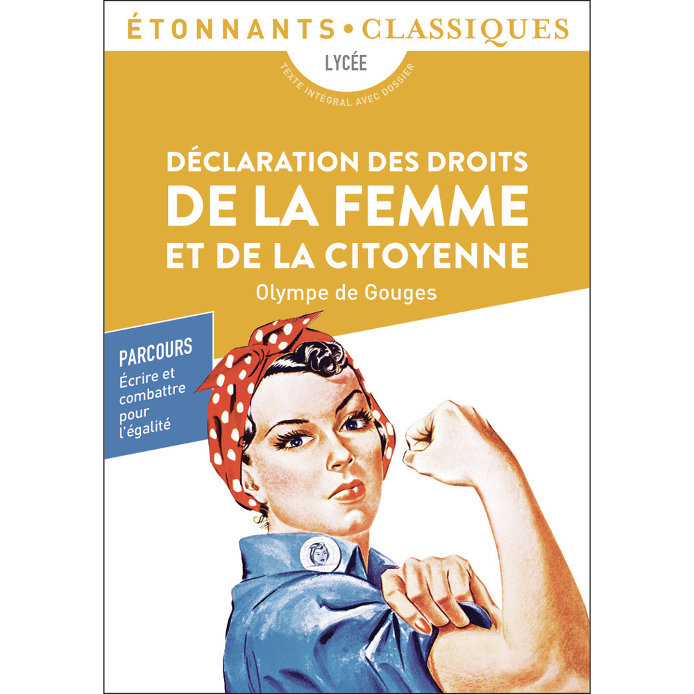 Déclaration des droits de la femme et de la citoyenne - Bac 2024 - Parcours : écrire et combattre po
