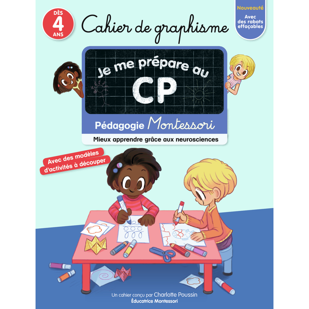 Je me prépare au CP - Cahier de graphisme - Pédagogie Montessori (Broché)
