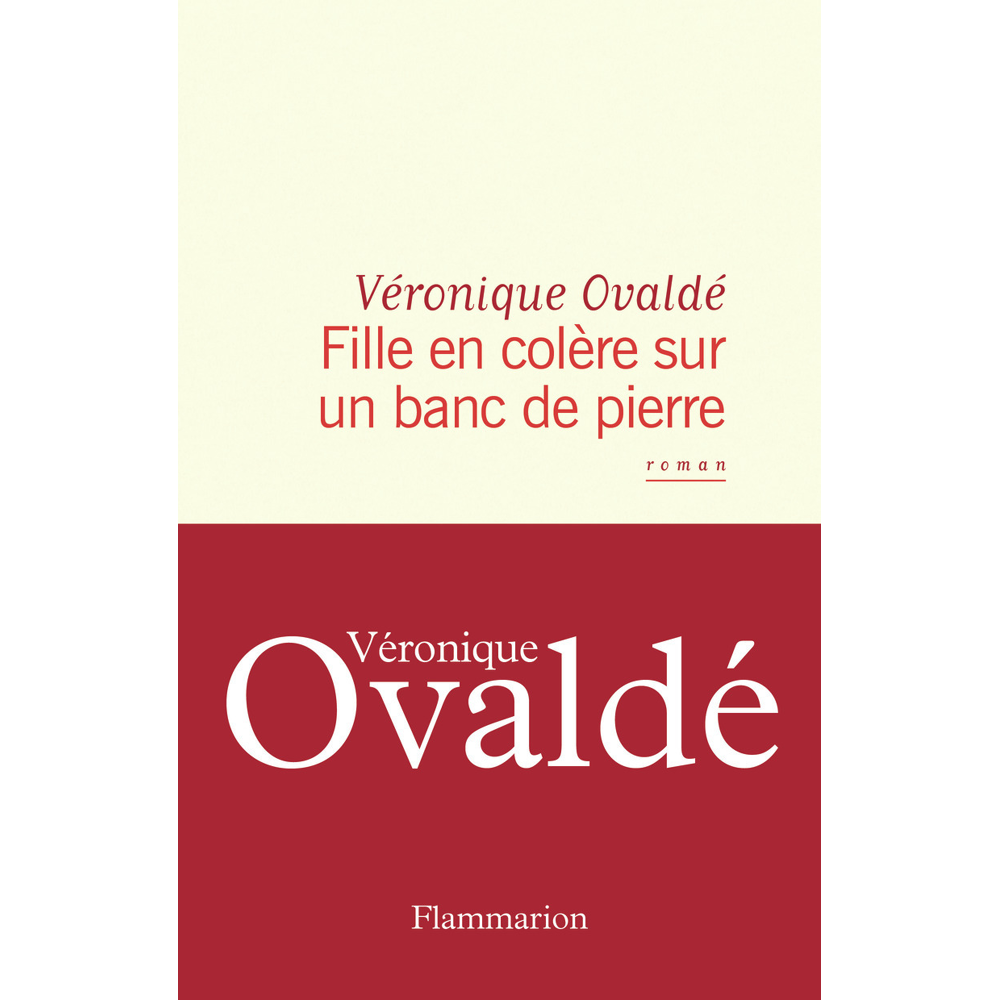 Fille en colère sur un banc de pierre (Grand format)