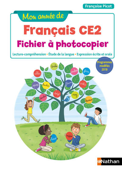 Mon année de Français - Fichier à photocopier - CE2 - 2019 (Cartonné)