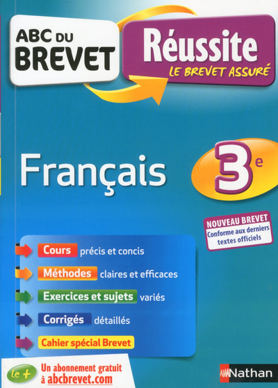 ABC Réussite Brevet Français - 3ème - Nouveau brevet (Broché)