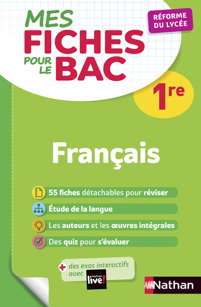 Mes Fiches pour le BAC 1re Français (Broché)
