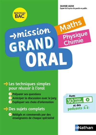 Mission Grand Oral - Maths - Physique Chimie (Relié)