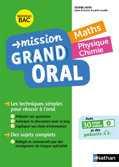 Mission Grand Oral - Maths - Physique Chimie (Relié)