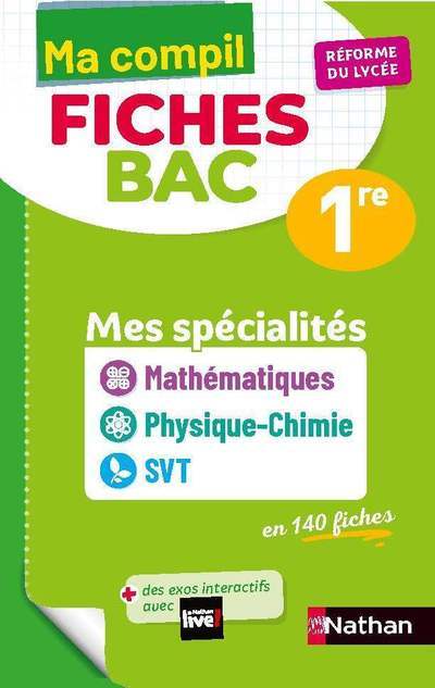 Compil Fiches Maths / PC / SVT - 1re (Poche)