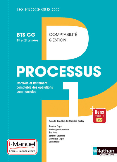 Processus 1 BTS CG 1re et 2e années (Les Processus CG) Livre + licence élève 2017 (Broché)