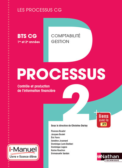 Processus 2 BTS CG 1ère et 2ème années (Les Processus CG) Livre + licence élève 2017 (Broché)