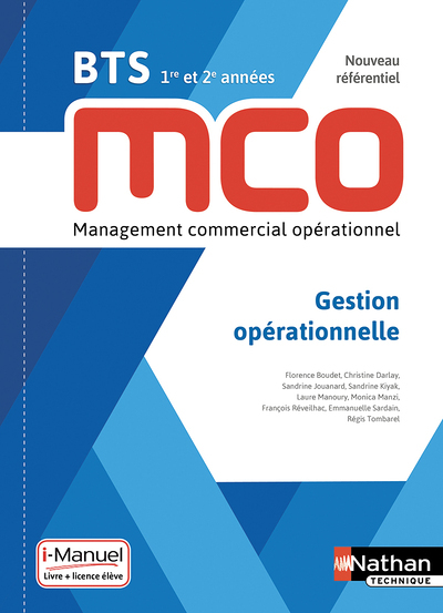 Gestion opérationnelle - BTS 1ère et 2ème années MCO - Livre + licence élève - 2019 (Broché)