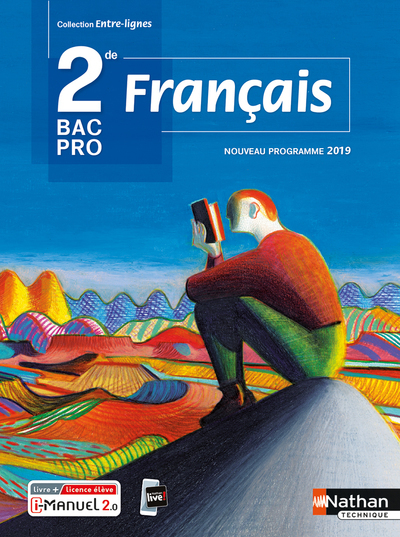 Français 2ème Bac Pro (Entre-lignes) Livre + Licence élève 2019 (Broché)