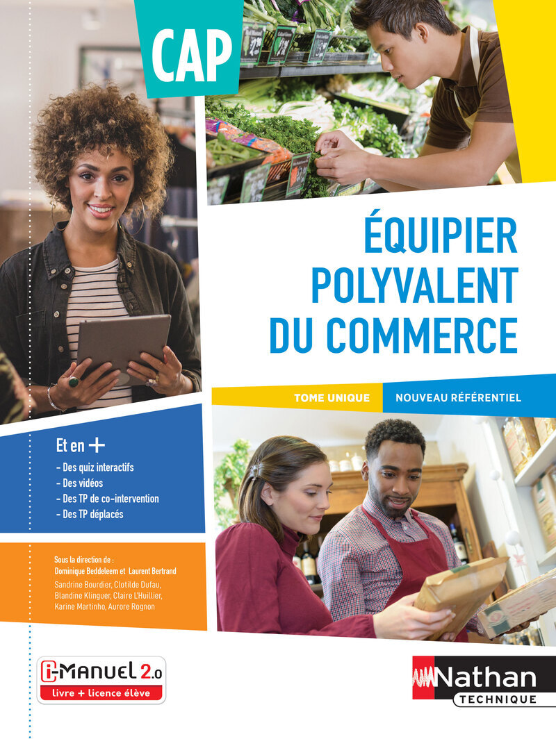 Equipier polyvalent du commerce CAP 1ère et 2ème années - Livre + licence élève 2020 (Broché)