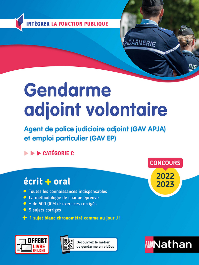 Gendarme adjoint volontaire - Tout en un - Intégrer la fonction publique - 2022/2023 (Broché)