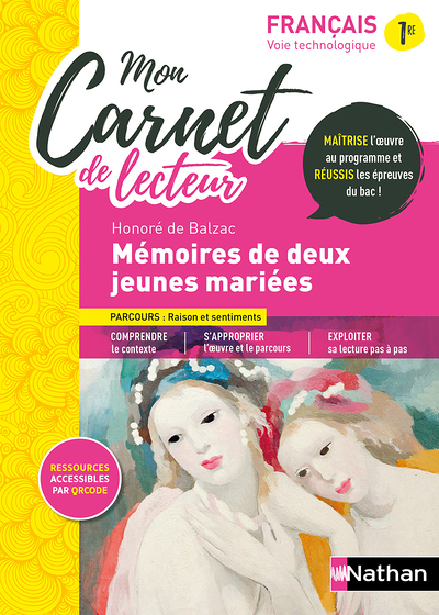 Mon carnet de lecteur - Mémoires de deux jeunes mariées Balzac - 2022 (Broché)