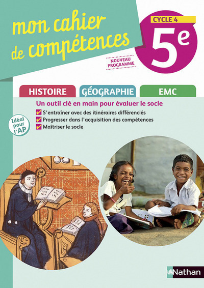 Histoire Géo EMC 5ème - Cahier d'Activités 2017 (Broché)