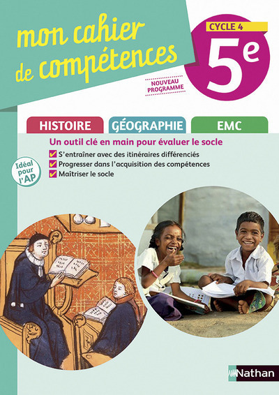 Histoire Géo EMC 5ème - Cahier d'Activités 2017 (Broché)