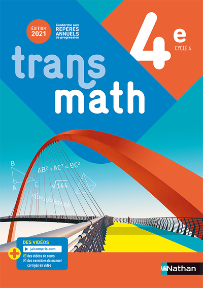 Transmath Mathématiques 4e - Manuel élève 2021 (Broché)