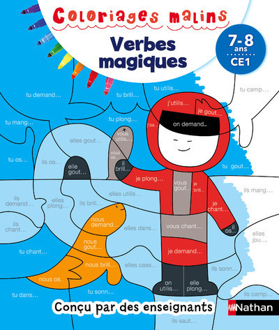 Coloriages Malins Verbes Magiques CE1 (Broché)