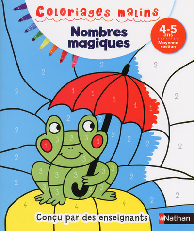 Nombres magiques 4/5 ans - Coloriages malins (Broché)