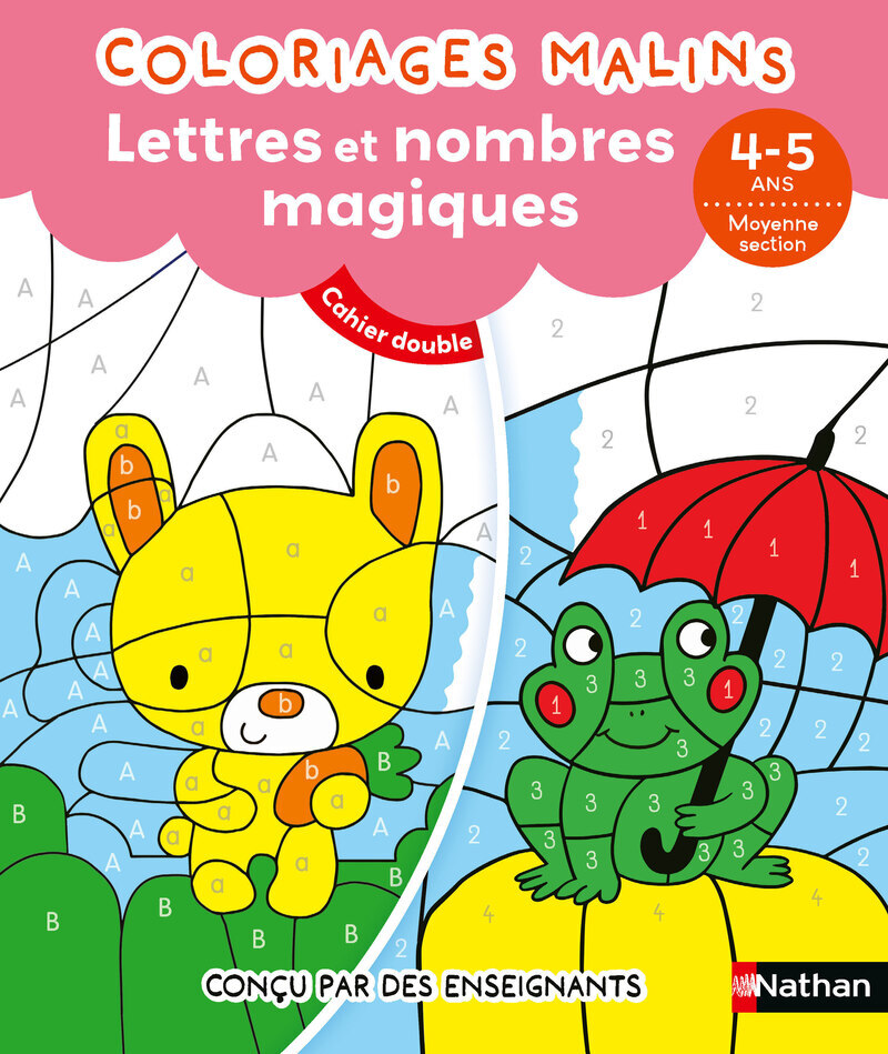 Coloriages malins Duo Lettres et nombres magiques MS (Broché)