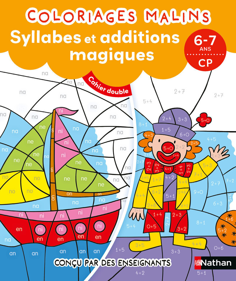Coloriages malins Duo Syllabes et additions magiques CP (Broché)