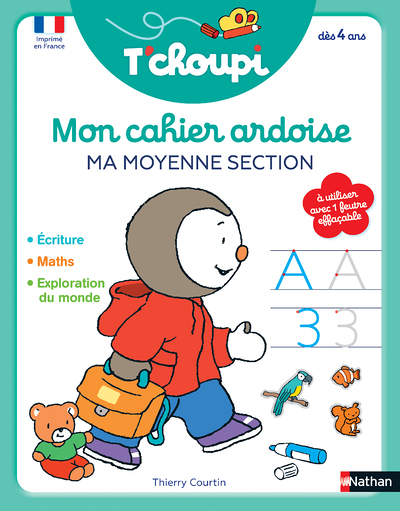 T'choupi Mon achier ardoise : Ma moyenne section (Broché)
