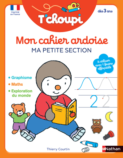 T'choupi Mon cahier ardoise - Ma petite section (Broché)