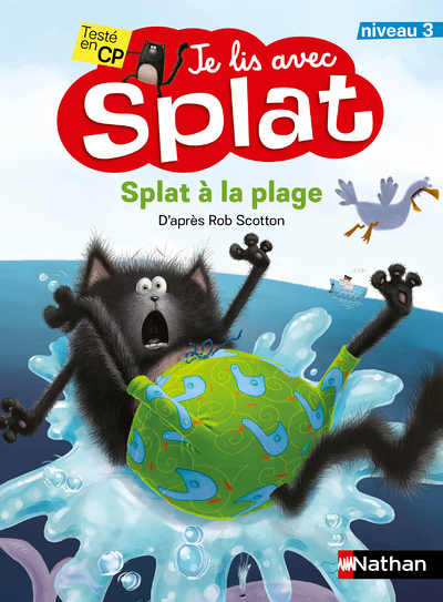 Je lis avec Splat niveau 3 : Splat à la plage (Jeunesse)
